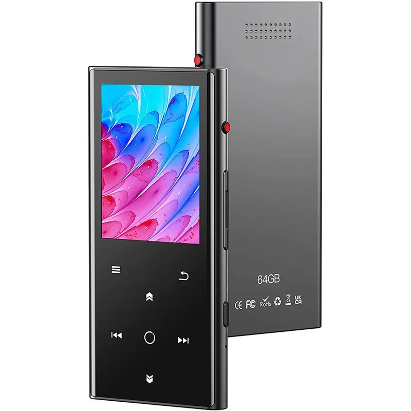 New Arrival 2.4 inch Mp4 Player with 64GB/128GB Touch Screen E-book Reading and voice recorder