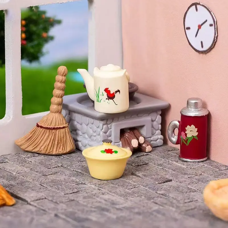 Nostálgico em miniatura necessidades diárias micro-visão acessórios de decoração retro nostálgico casa pequenos ornamentos decoração diy