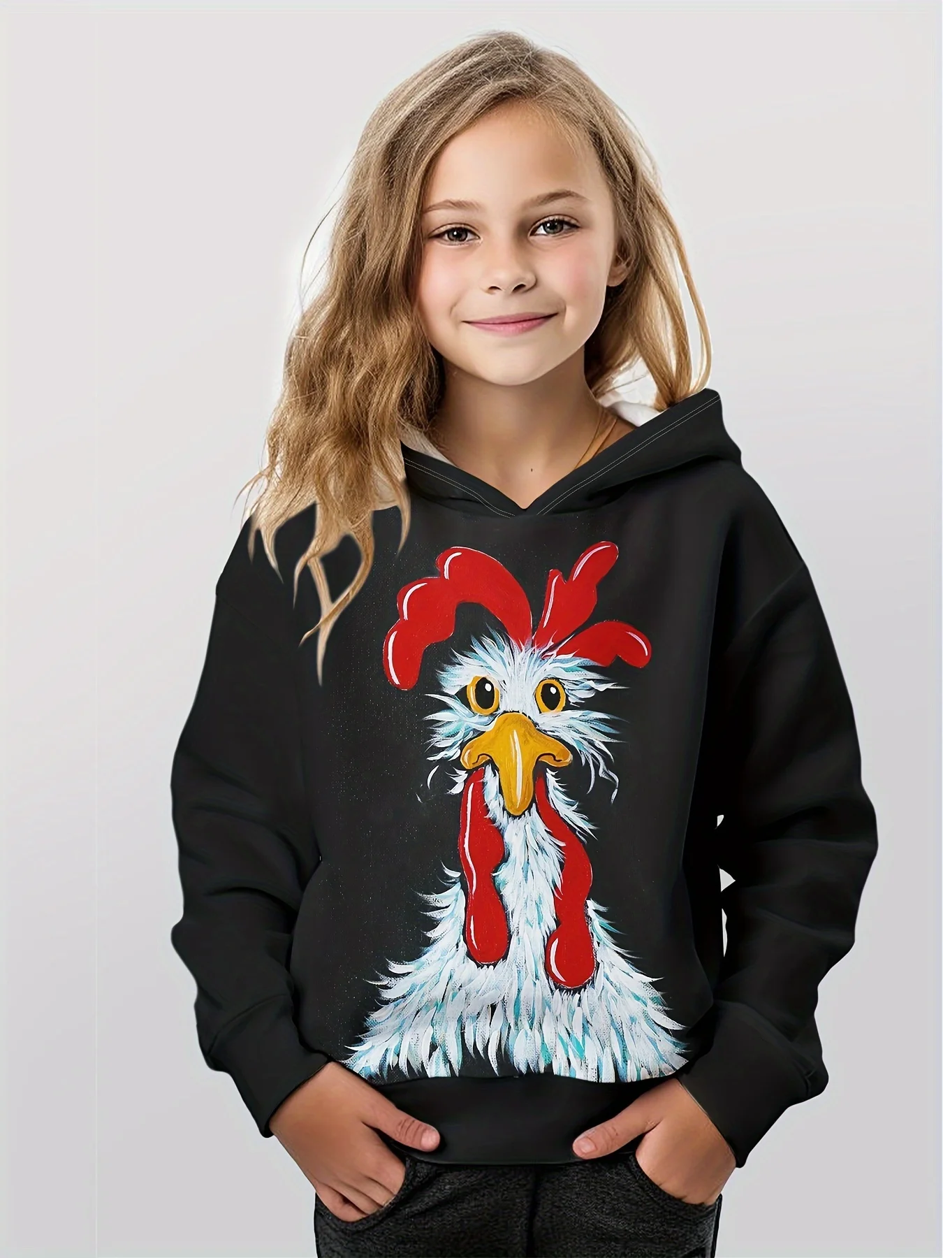 

Детская одежда Толстовки с длинными рукавами для девочек Топы с 3D милым принтом кролика Детская весенне-осенняя стильная одежда Повседневная уличная одежда для девочек