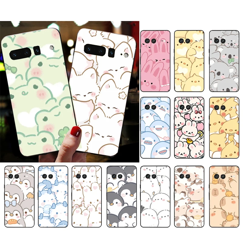 

Cute Animal Frog Rabbit Shark Penguin Phone Case For Google Pixel 9 Pro XL 8 7 6 Pro Pixel 8A 7A 6A 4A 3A 3XL Pixel 8 7 6 5 4