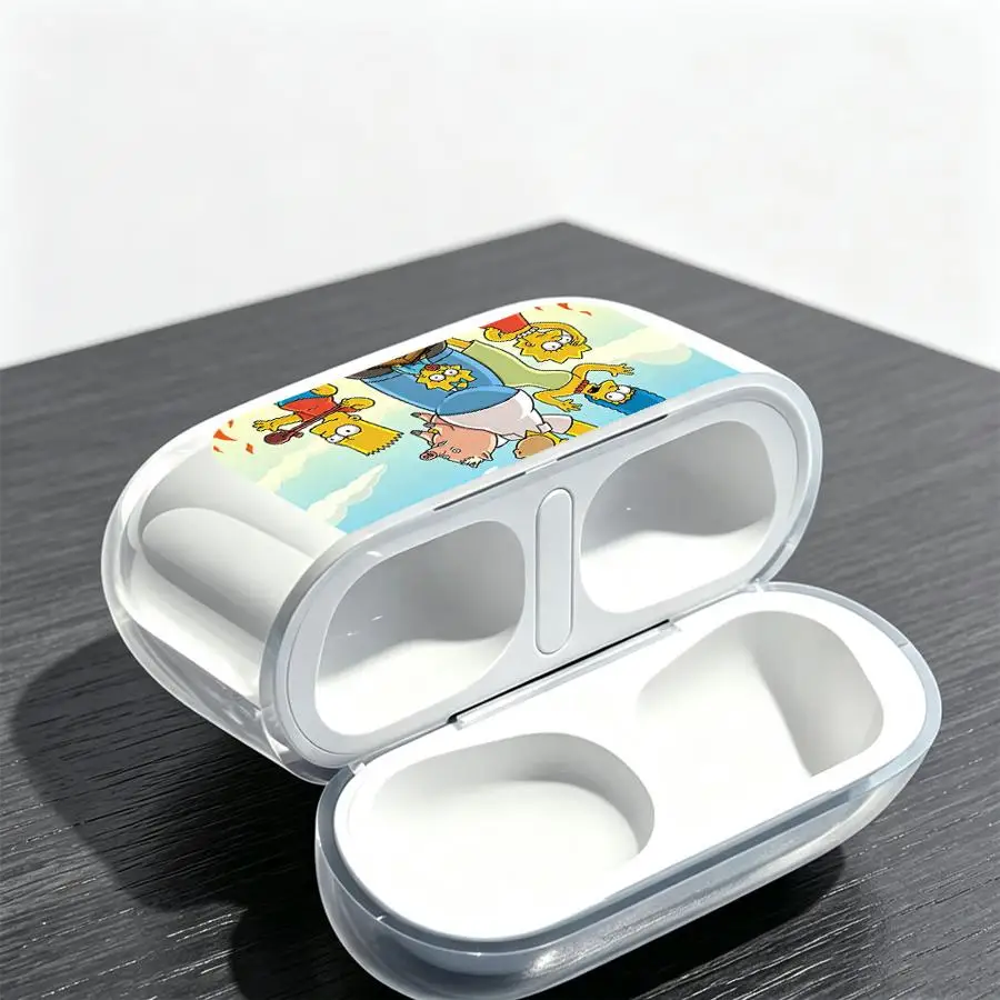 Friend S-Simpsons Case For Airpods 5 1 Pro3 4 Pro2 2 3 Pro Clear Earphone Cases Cover