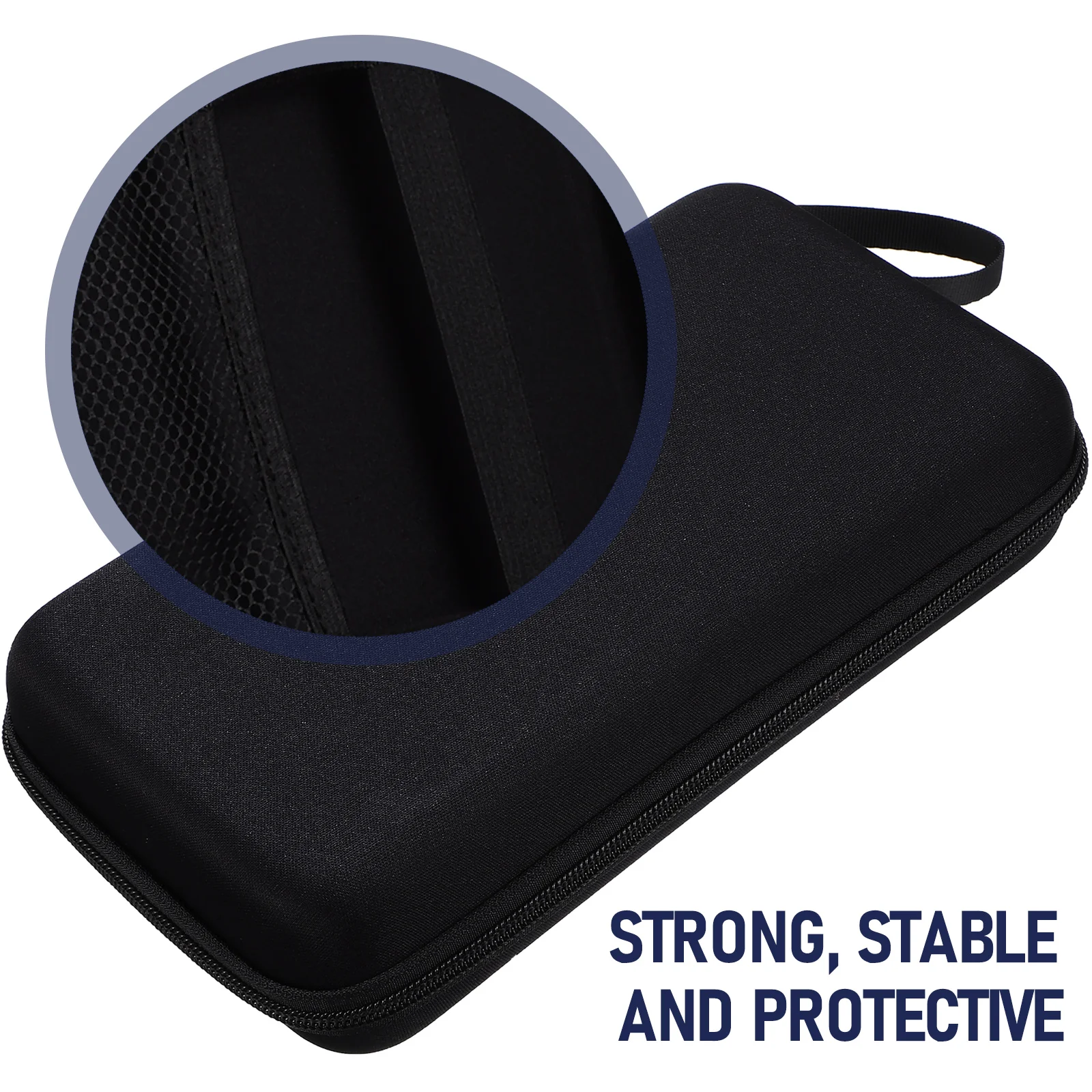 

Portable Storage Box for Wireless Mic Hard Shell Case with Dual Slots Receiver Compartment Travel Bag microphone bag mic for mic