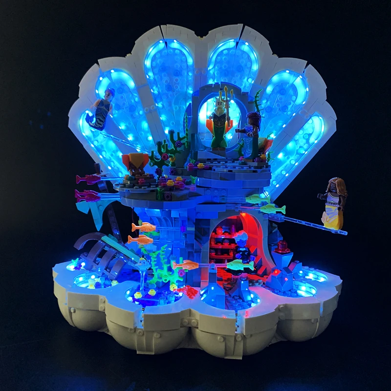 BYB LED Light For 43225 The Little Mermaid Royal Building Blocks Decorative Lamp Remote Control Not Include Lego Building Blocks