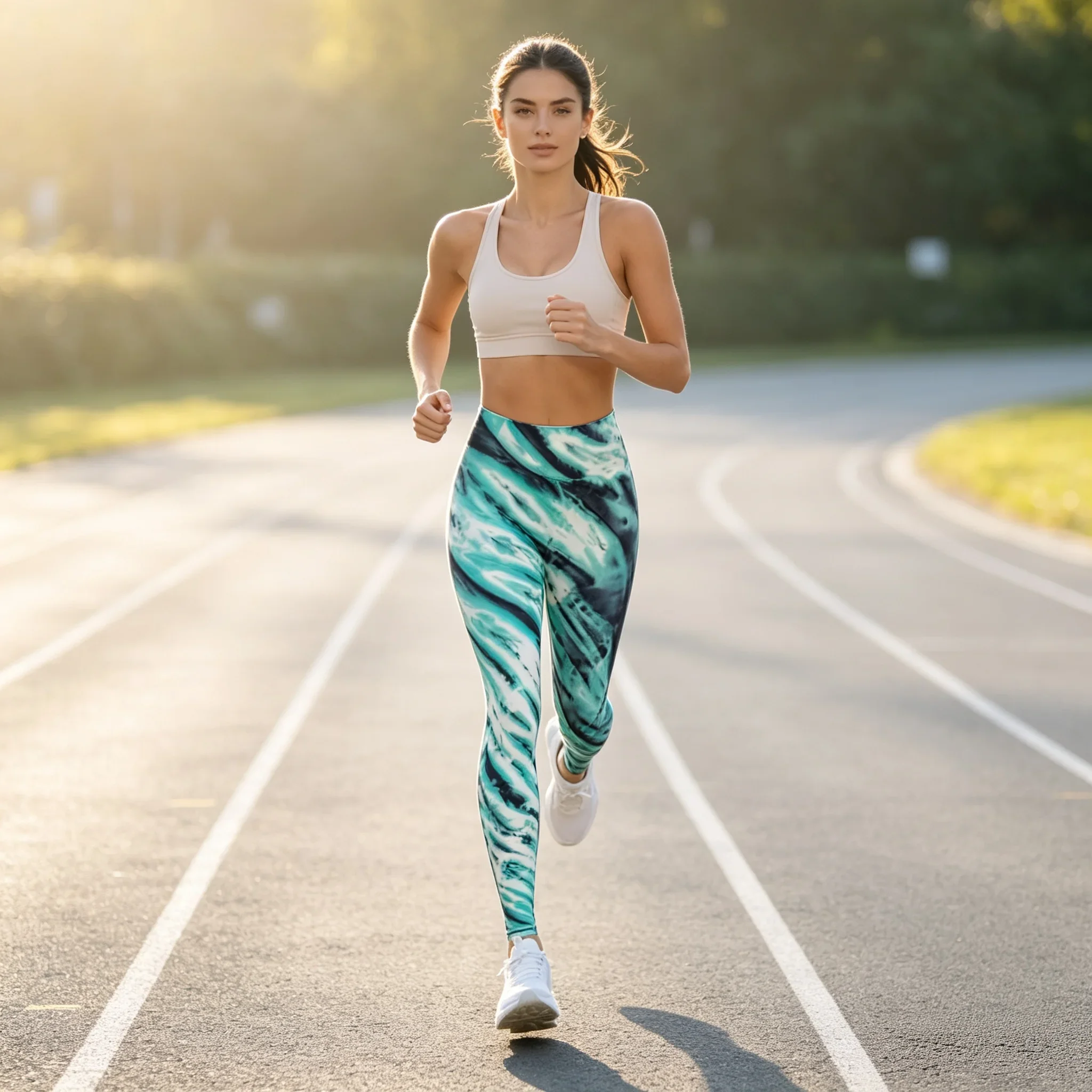 Camouflage Tie Dye Yoga Leggings for Women High Waist Hip Lift Seamless Push up Gym Sport Fitness Ninth Pants
