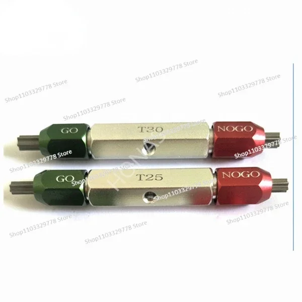 برغي عالي الجودة قياس T7 T8 T10 T15 T20 T30 T40 مقبض الذهاب ولا الذهاب مقاييس الخيط ، ISO10664 مقياس توصيل حلقة توركس