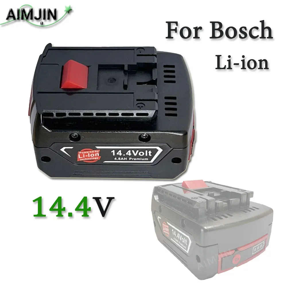 

For Bosch 14.4V 4800mAh Rechargeable Li-ion Battery，Compatible BAT607G BAT614 BAT614G Electric Tool Replacement Battery