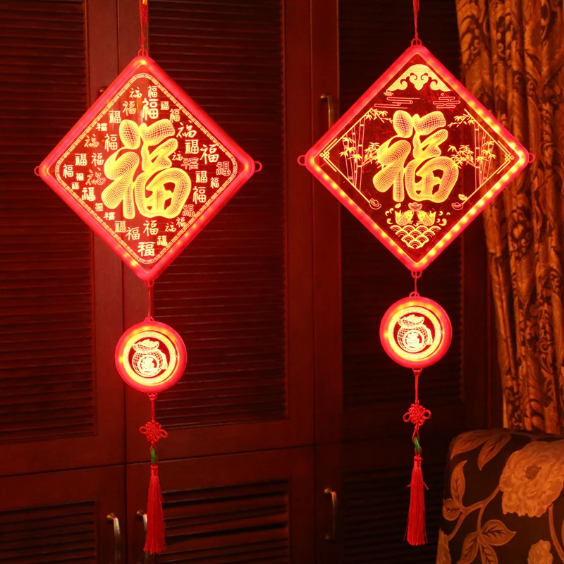 Chinese hanging accessories living room large size Fu Zi