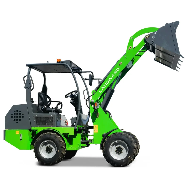 Home Use 4WD New Energy Electric Loader Wholesale High Battery Life Agricultural High Power Small Loader 72v Battery Customized