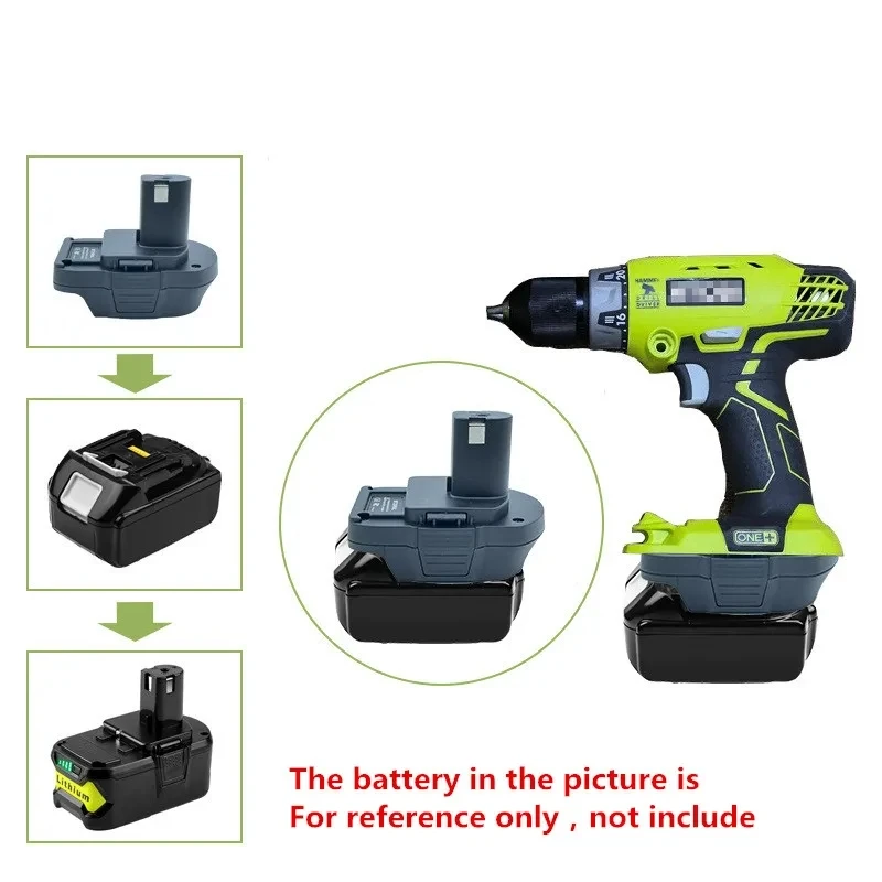 

New Battery Convertor Adapter For Makita 18V Li-Ion Battery BL1830 BL1850 Used Convert To For Ryobi 18V Tool Battery, P108 P109