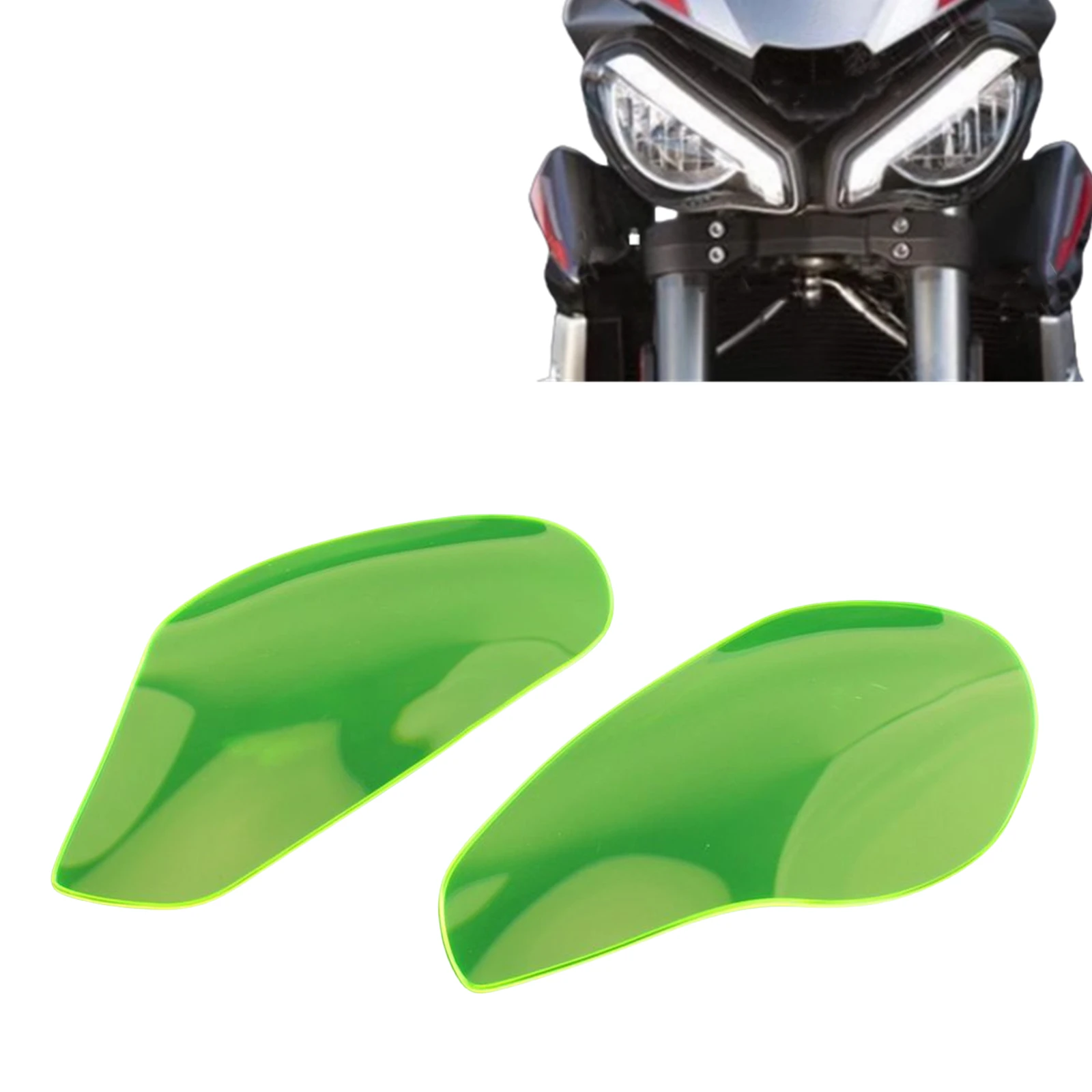 

For Triumph 765R 765RS 2020-2024 Motorcycle Headlamp Headlight Guard Shield Screen Lens Cover Front Light Lamp Protector Shade