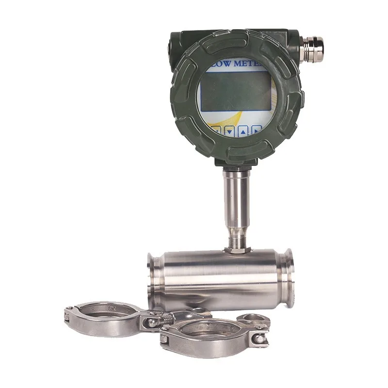 Liquid turbine flowmeter Threaded liquid methanol digital flow sensor