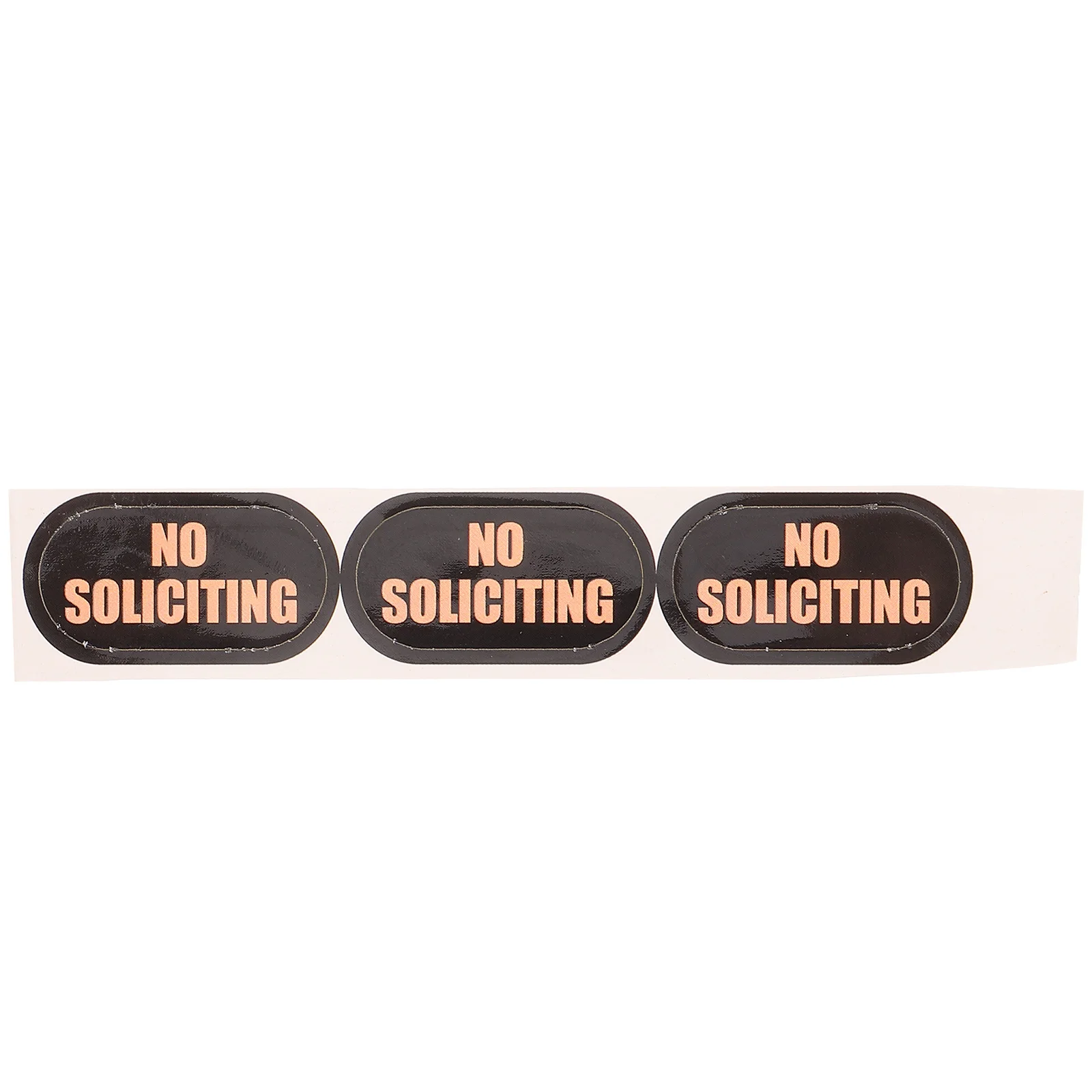 

3 Sheets No Soliciting Door Window Sticker Durable MultiUse Prevent Disturbance Home Front Mailbox Garden