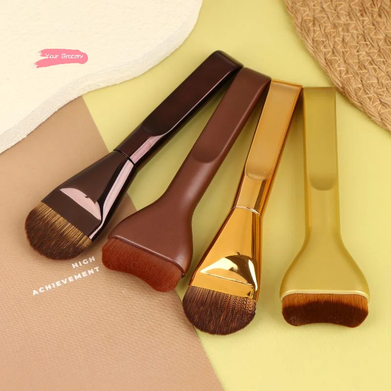 Juego de brochas de maquillaje para base ultrafina, 1/2 Uds., brocha superior para máscara, crema líquida, cosméticos, herramienta de belleza Premium, regalo