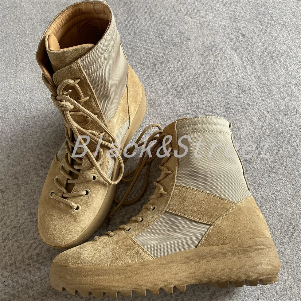 Black Street Handmade Quality Suede Real Leather Comfortable High Street new Season Boots