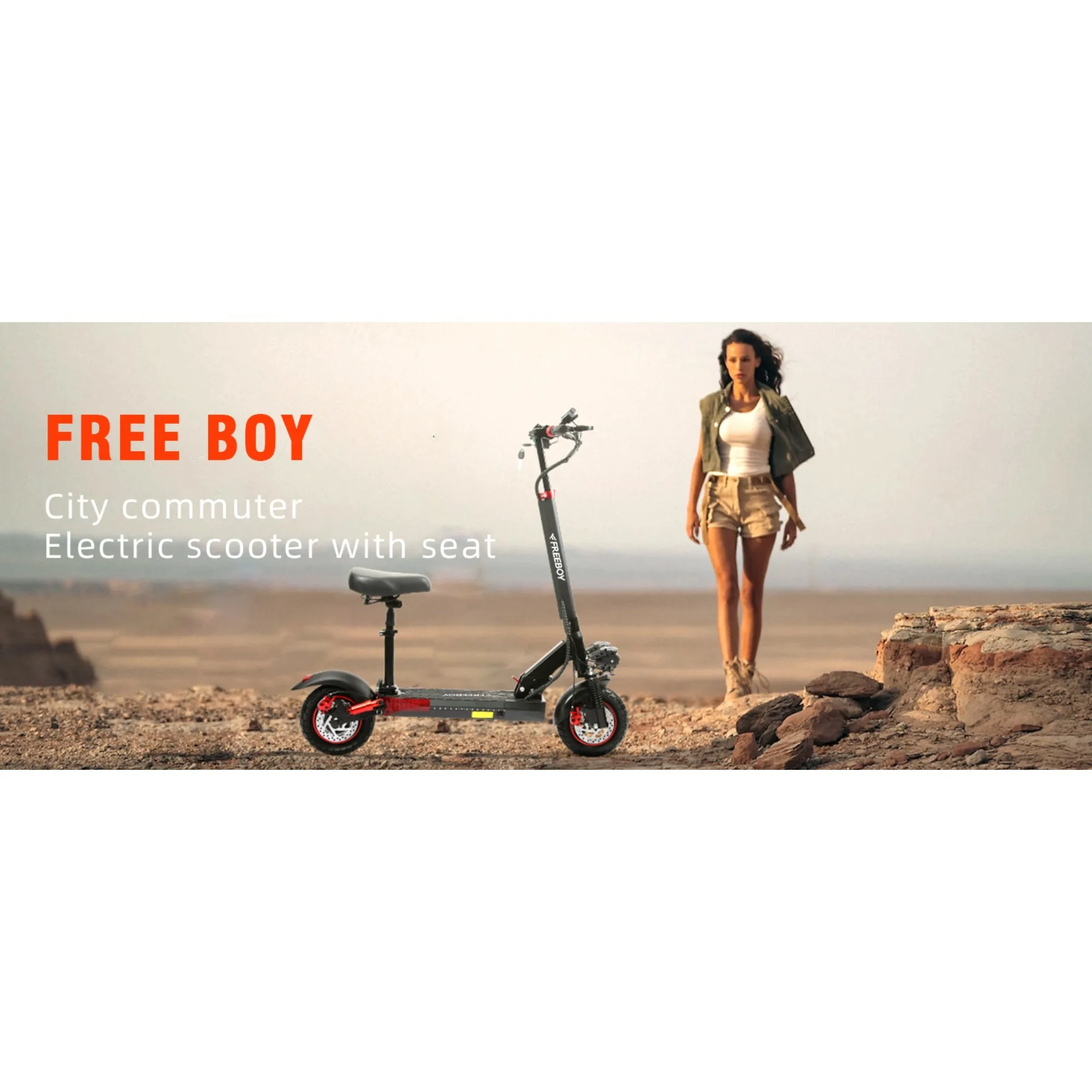 FREEBOY J01 Electric Scooter for Adults 48V15Ah Battery Dual