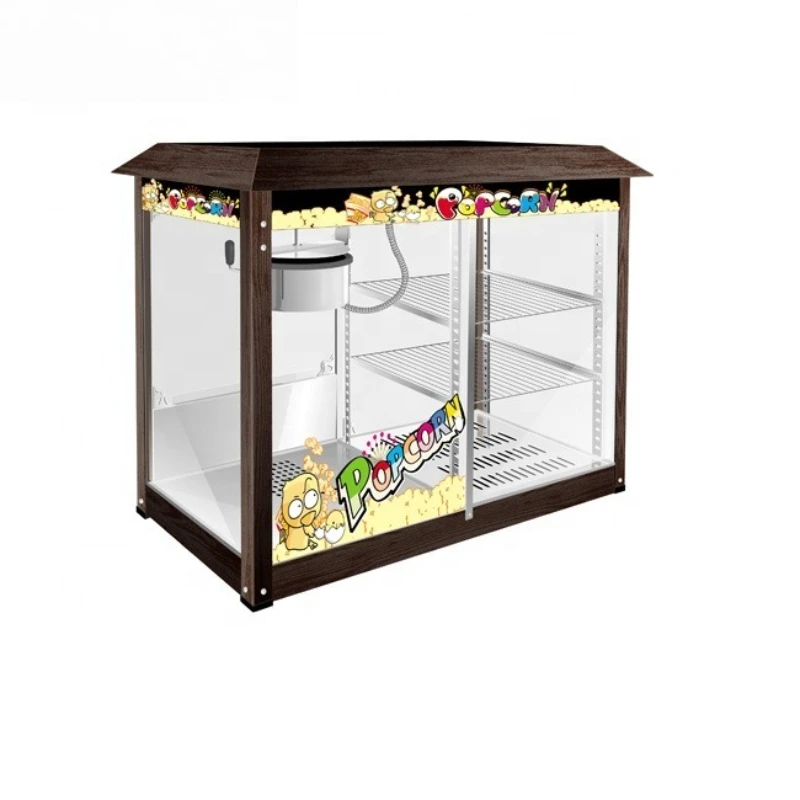 electric commercial popcorn machine production line with heating display
