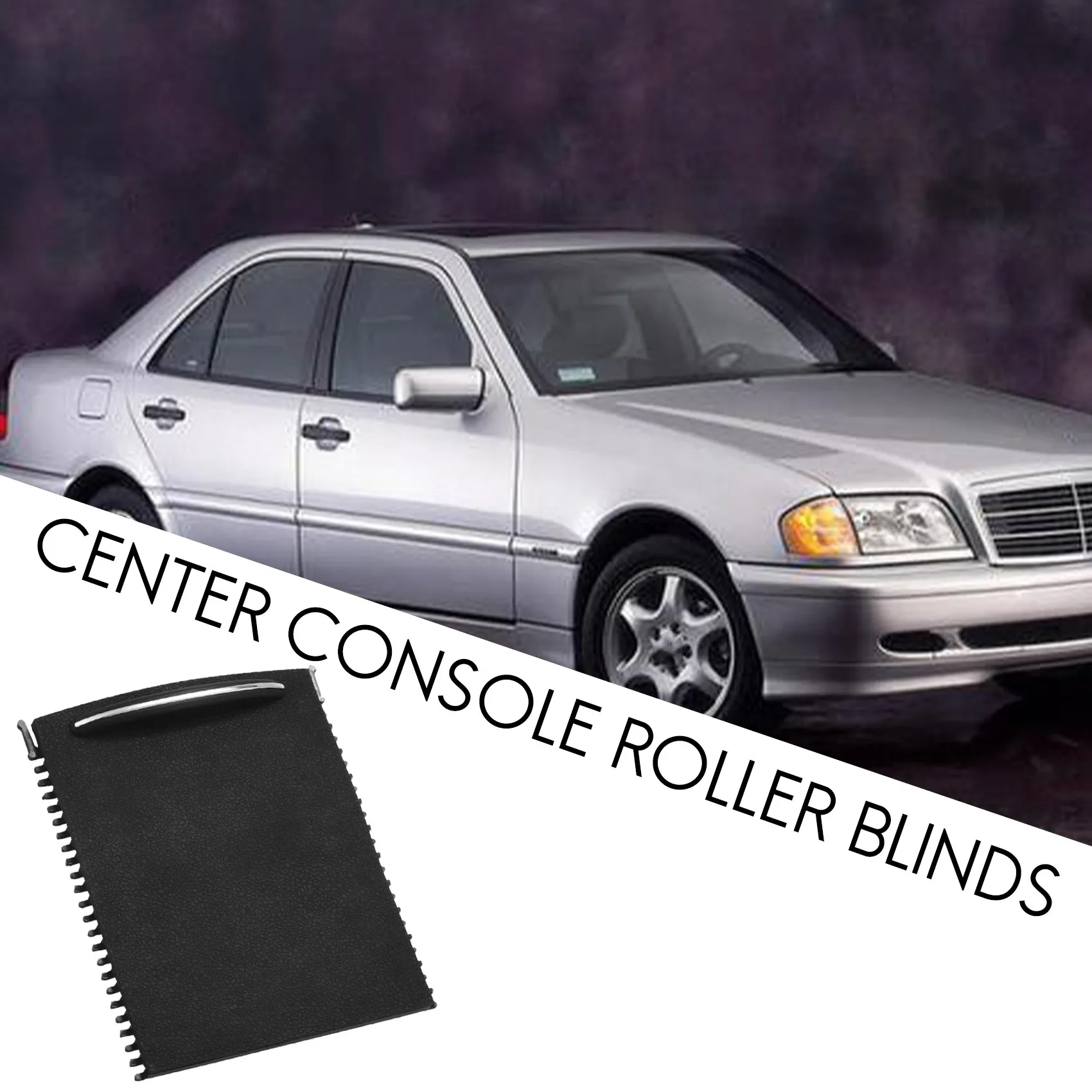 A73X-Center Console Sliding Shutters Cup Holder Roller Shutter Cover For C-Class W203 2000-2007 2036800123 9051
