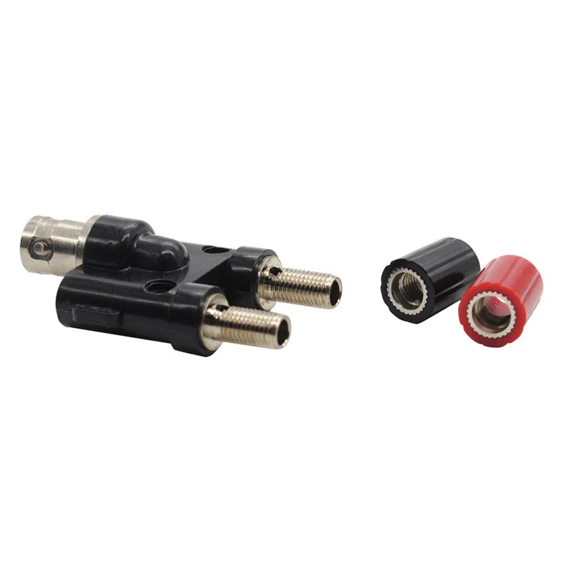 

1/5/10PCS Q9 BNC Banana To Two Dual 4mm Banana Male Female Jack Coaxial Connector BNC Tee Type 3Way Splitter RF Adapter