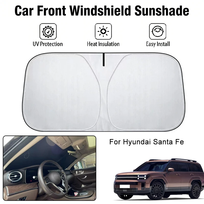 

Car Front Windshield Sunshade Cover For Hyundai Santa Fe UV Block Heat Insulation Auto Interior Sun Protection Accessories