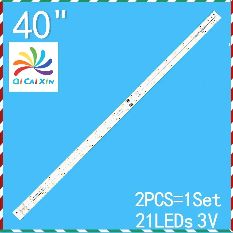 

New 2PCS/lot For Samsung UA40K5300 UA40K5100 UE40K5179 UE40K5103 V6LF_395SFA_LED21 395SFB_LED21 Louvre 39.5"L R BN96-4655A 4656A