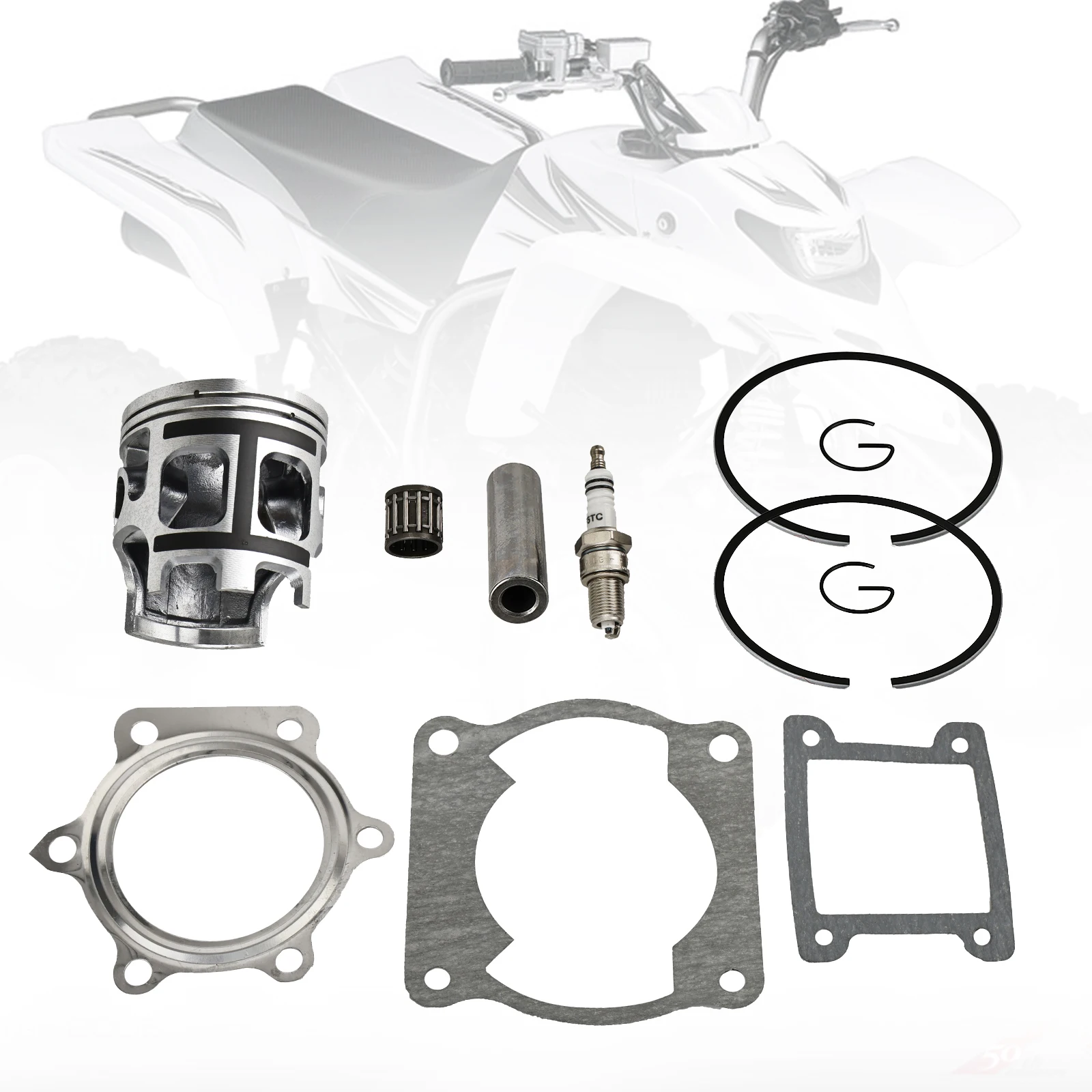 Areyourshop Pro-X Engine Piston & Gaskyets Kit Standard 66Mm for Yamaha Blaster 200 88-06