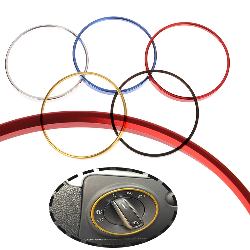 

1 шт., 6,3 см, алюминиевый салон автомобиля, переключатель фар, украшение, накладка, рамка, кольцо, наклейка, внутренняя автолитье, крышка переключателя автомобиля, накладка