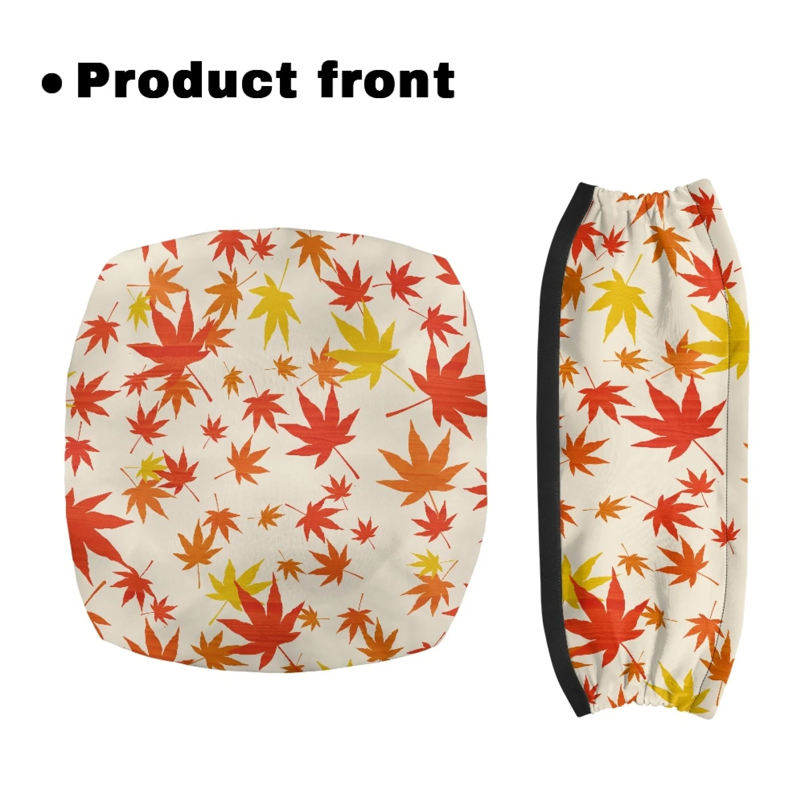 Coloranimal Maple Leaves 2 Pieces Rollator Walker Seat Cover Moisture Wicking Rollator Seat Cover for Elderly Adults