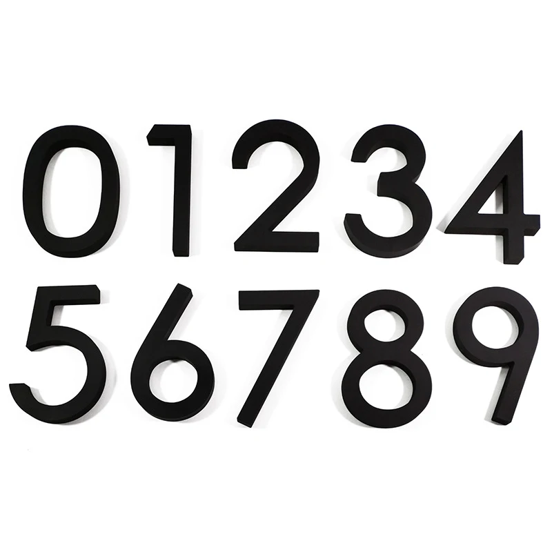 Address Big Modern Door Alphabet Floating House Number