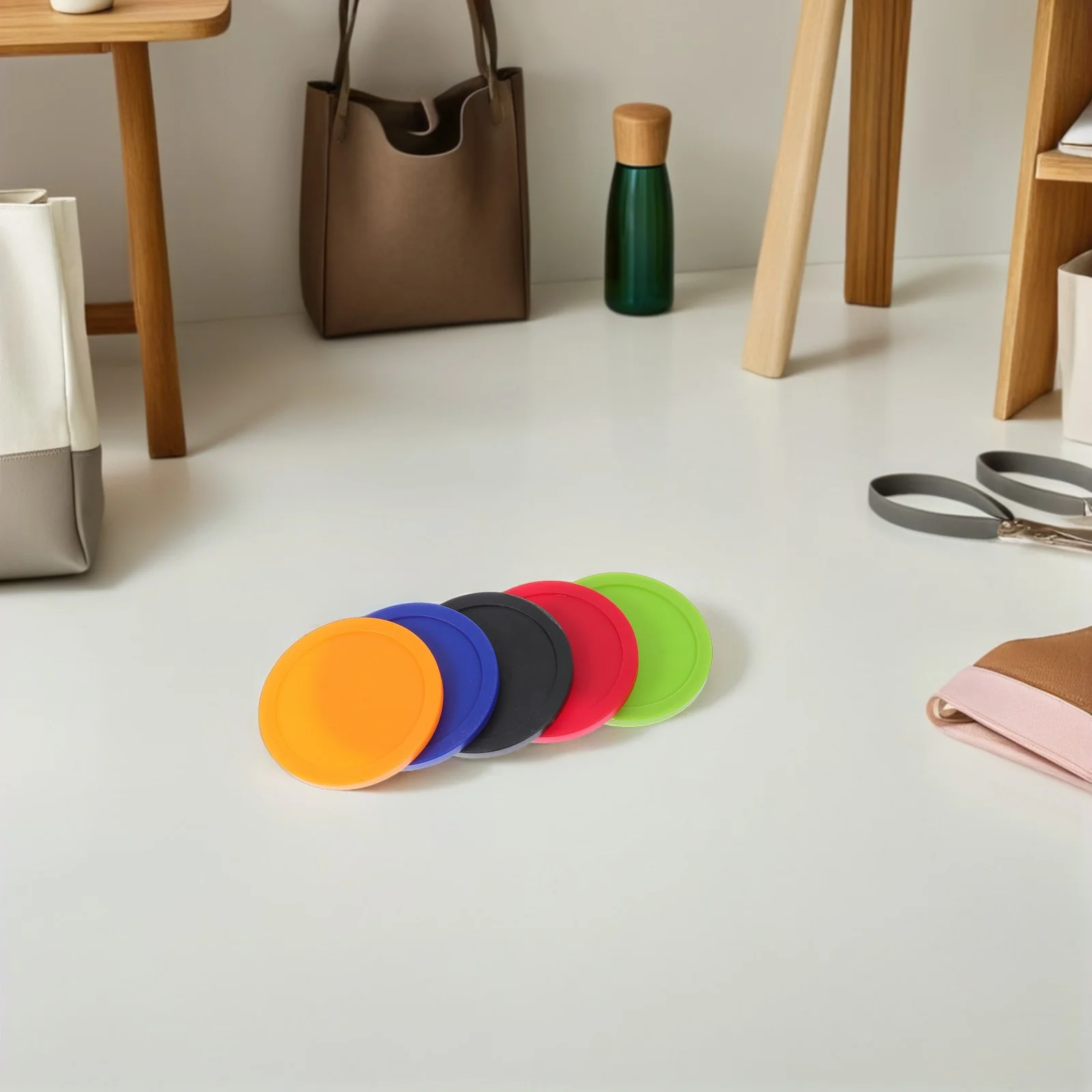 

10Pcs Air Hockey Pucks Replacement Sturdy 64mm Plastic Game Table Accessories for Fast Smooth Gameplay Bar Home