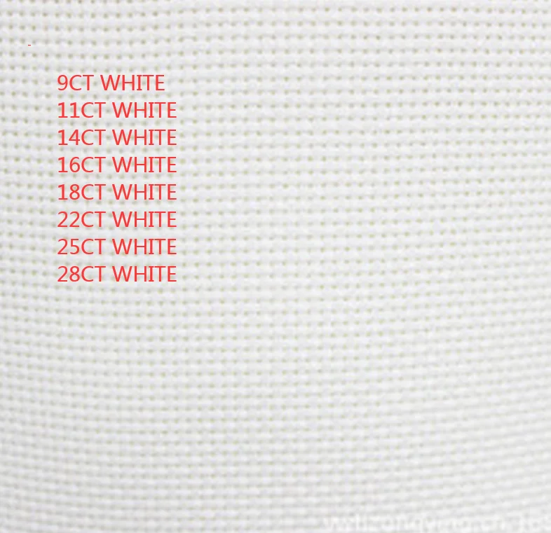 22ct evenweave 25ct cross stitch canvas cloth embroidery fabric white color, 28ct evenweave