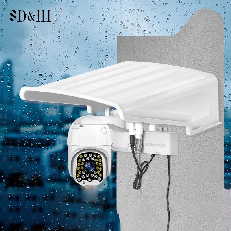 

Sun Rain Shade Protective Cap Camera Top Cover Security Camera Cover Shield Camera Housing Cover Waterproof Sun Protector