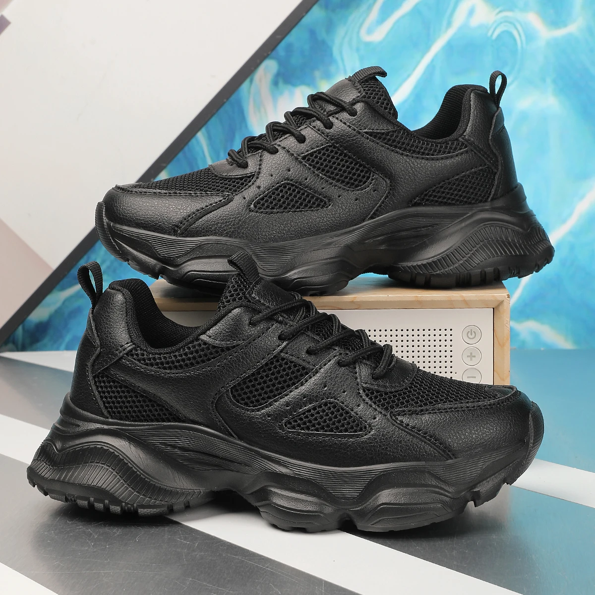 

Women's shoes versatile hot style dad shoes thick-soled student couple sports shoes