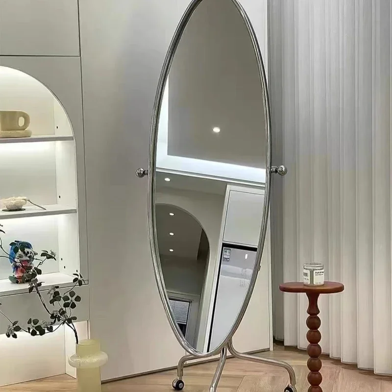 

Home surfboard mirrors, full-length mirrors, dressing mirrors, wheeled stainless steel floor , INS fitting , remov