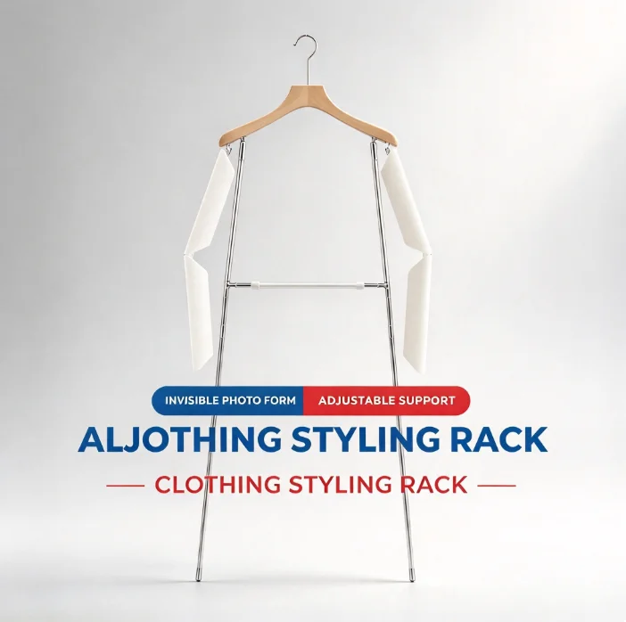 Creative Invisible Hanger Photography Stand Adjustable Clothing Rack Garment Display Holder Flexible Shape Shooting Props Studio