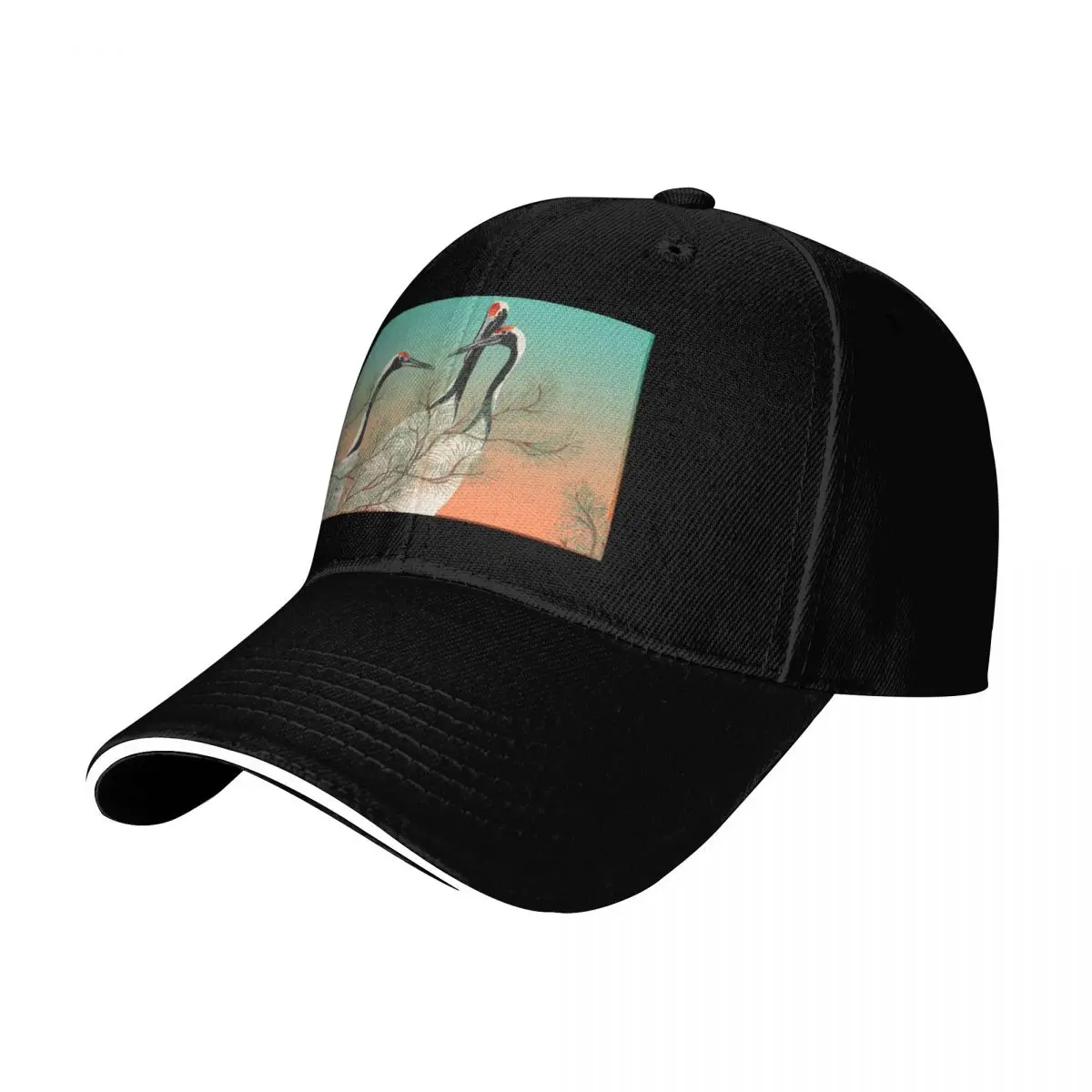 Cranes from Momoyogusa–Flowers of a Hundred Generations Ombre Baseball Cap Men Women Casual Summer Sport Sun Cap