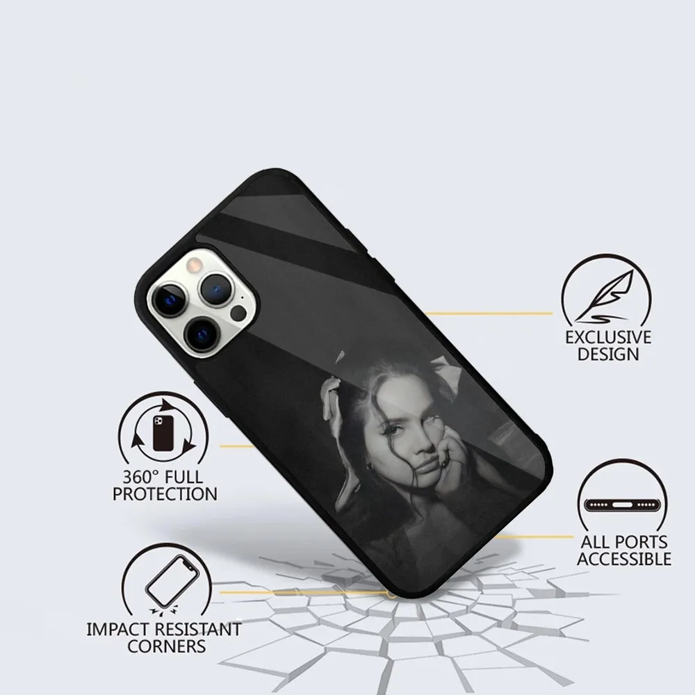 L-Lana Del Rey Tough  Phone Case For iPhone 16,15,14,13,12,11,Plus,Pro,Max Mini Magsafe Magnetic Wireless Charging