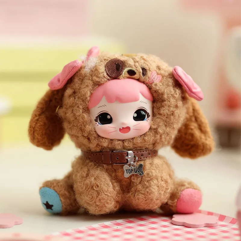 

ONECOSMO Yoyoo Soft Fufu Dream Series Vinyl Doll Plush Keychain Blind Box Figure Cute Dog Style Gift For Kids And Doll Collector