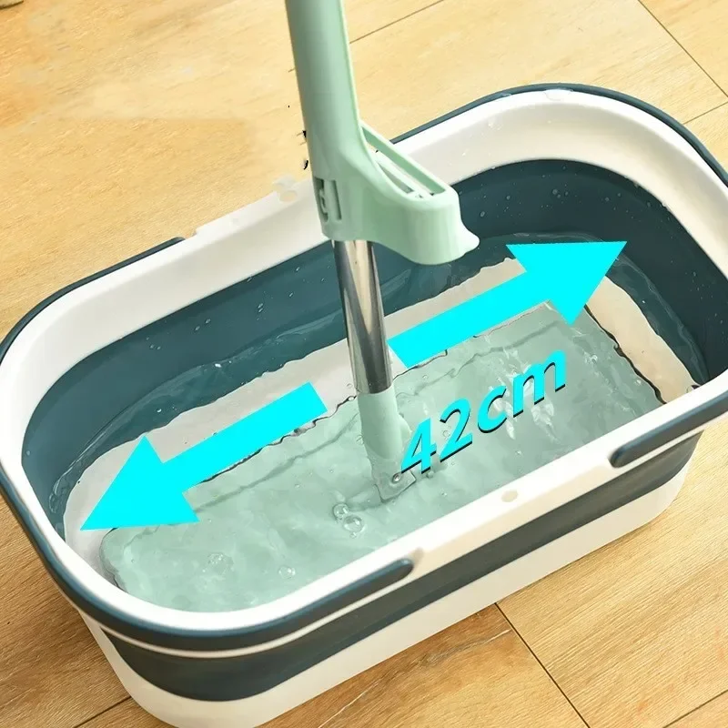 Collapsible Bucket Portable Folding Bucket Car Wash Basin Silicone Washing Bucket Camping Home Foldable Cleaning Mop Bucket