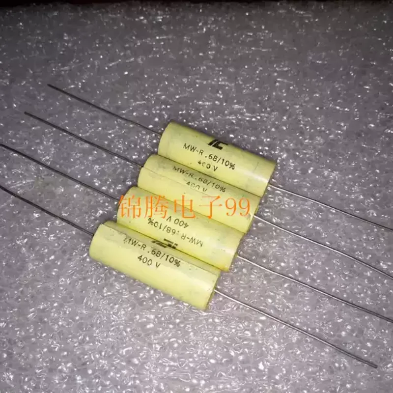 10-100pcs brand new American IC MW-R 0.68UF 400V axial coupled metalized polyester film capacitor