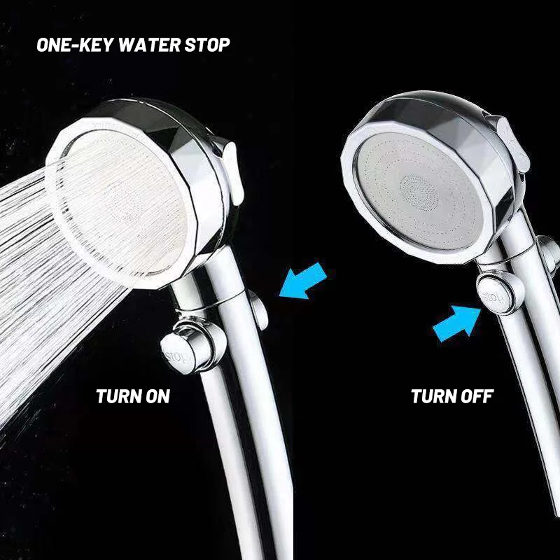 EHEH Universal Shower Head High Pressure Water Saving ABS Handheld Adjustable Water Household Sprayer Hotel Bathroom Accessories