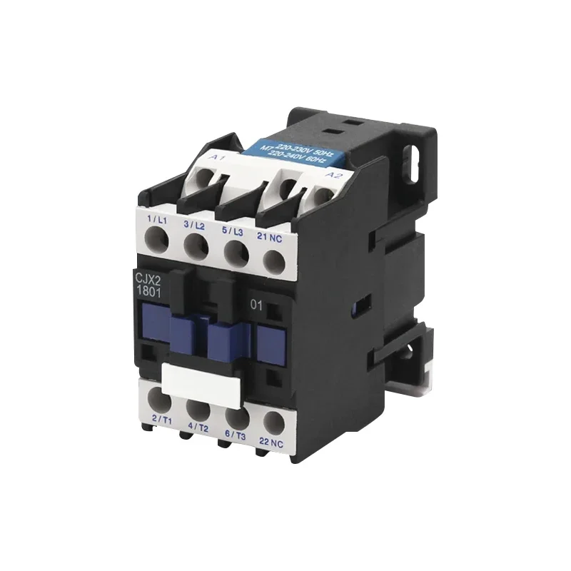 AC Contactor CJX2 AC220V AC24V Normally Open/normally Close Full Copper Coil Flame Retardant Housing 9A/12A/18A