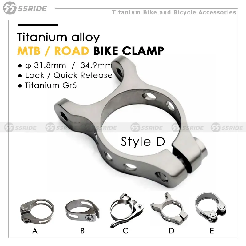 

Titanium Alloy Seat Post for MTB Bike, Seatpost Clamp Double Head, Ultralight Bicycle Clamps 31.8mm 34.9mm Cycling Accessories