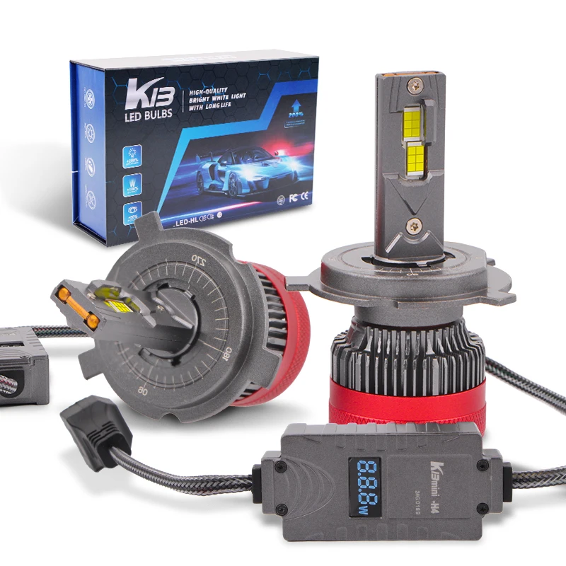 

K13 Mini Digital H4 LED Headlights 130W White H4 High Low Beam LED Lights H1 H7 Canbus H11 Led 9005 9006 12V Fog Light