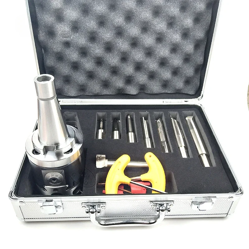 boring-tool-suit NBH2084 fine boring head NT40 tool Holder + 8pcs 20mm Boring Bar Boring rang 8-280mm Tool Set