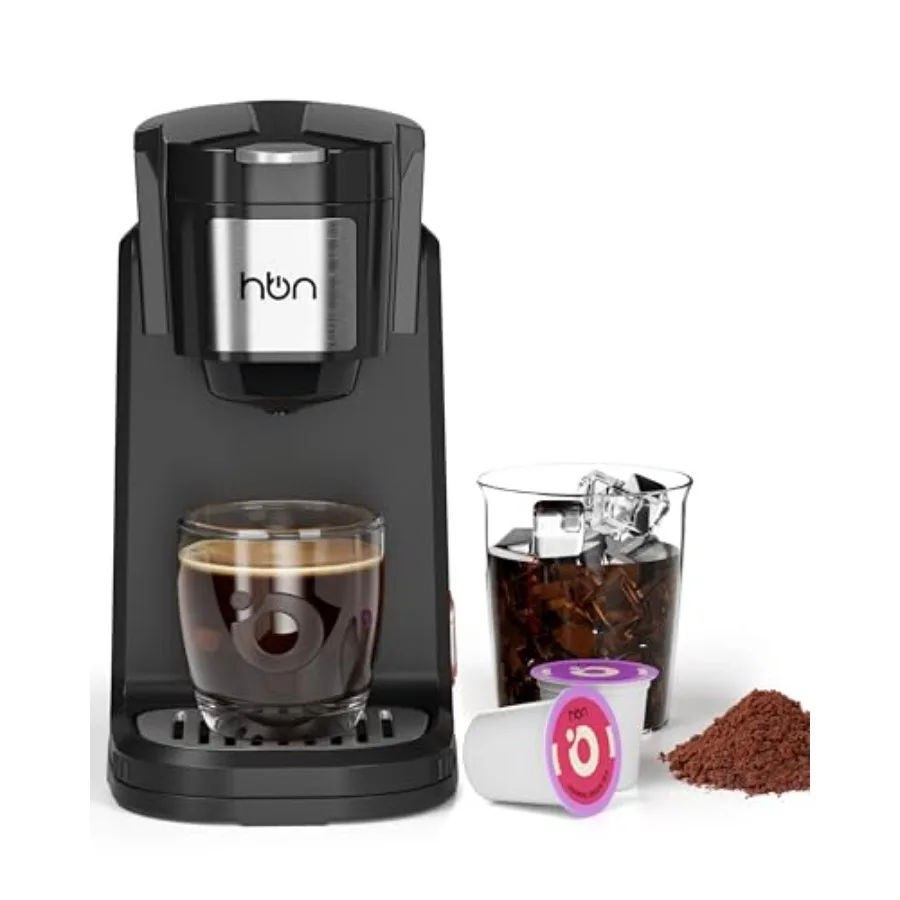 

Кофеварка для одной порции кофе (K-Cup, молотый кофе), быстрое приготовление, на одну чашку, с резервуаром из нержавеющей стали на 10 унций, компактная, D-серия