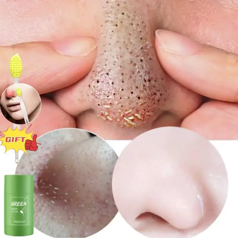 

Face Clean Mask Green Tea Cleansing Stick Mask Shrink pores Deep Blackhead Remover facial Cleansing Moisturizing Mask 40g