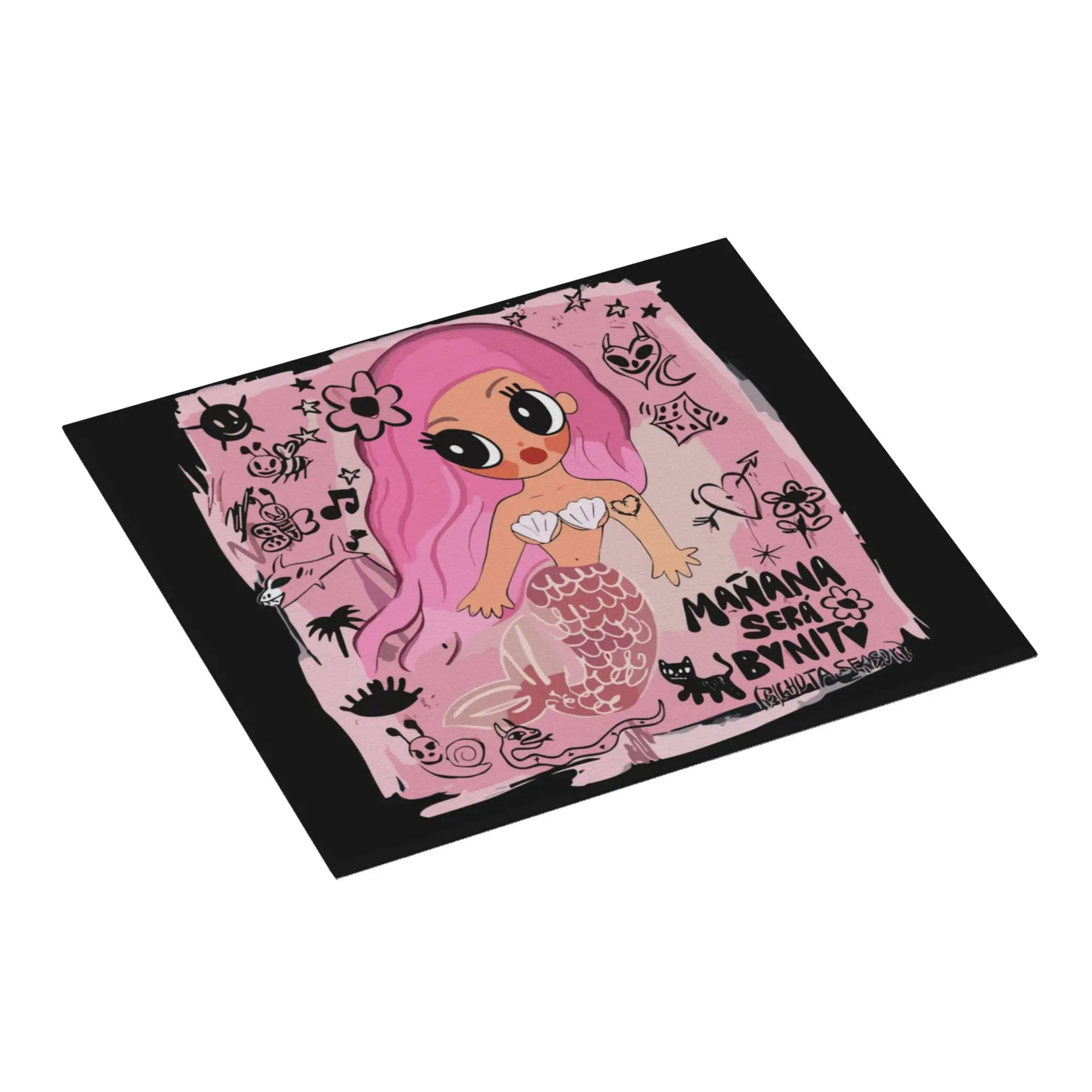 Karol G Mermaid Non Slip Kitchen Counter Protector Mat Barware Tableware Reusable Reggae Ainger Bathroom Drying Mat For Kitchen