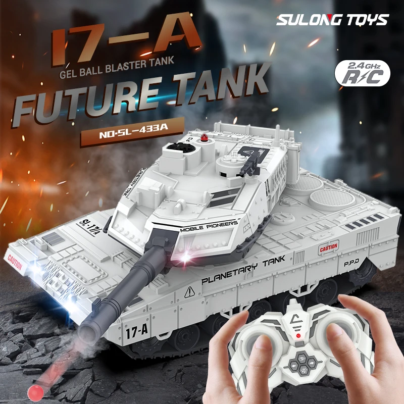 

SL-433A 2,4G 1:14 8-канальный игрушечный танк с дистанционным управлением, водяная бомба, боевая бронированная модель автомобиля, рождественская игрушка, подарок для детей Re