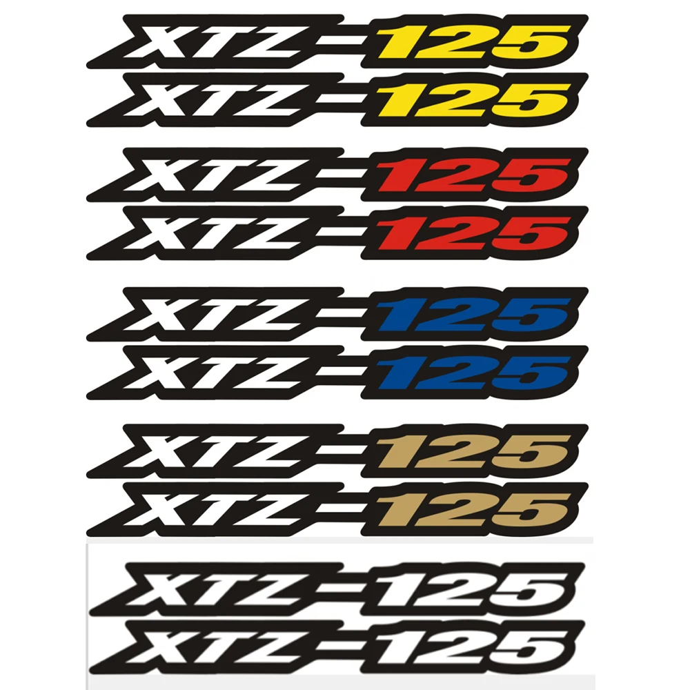 Para YAMAHA XTZ250 XTZ150 XTZ125 XTZ125E XT 125 125E 150 250 caja de transmisión de cadena de brazo oscilante calcomanías decorativas cinta adhesiva reflectante