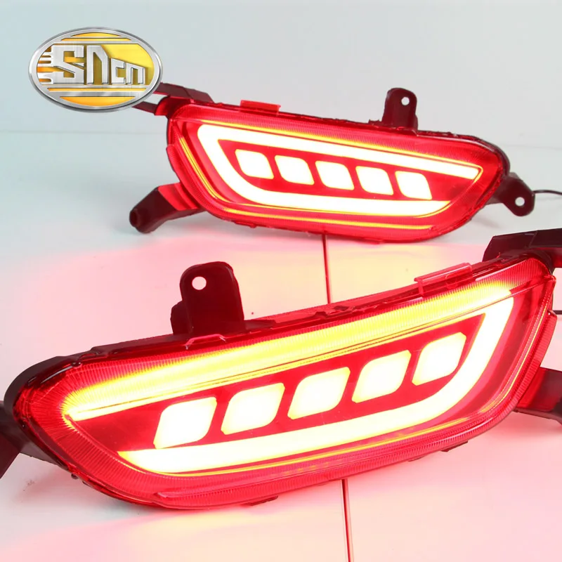 For Mazda CX-3 CX3 2015 - 2022 SNCN Multi-function Car LED Rear Fog Lamp Bumper Light Brake Light Turn Signal Light